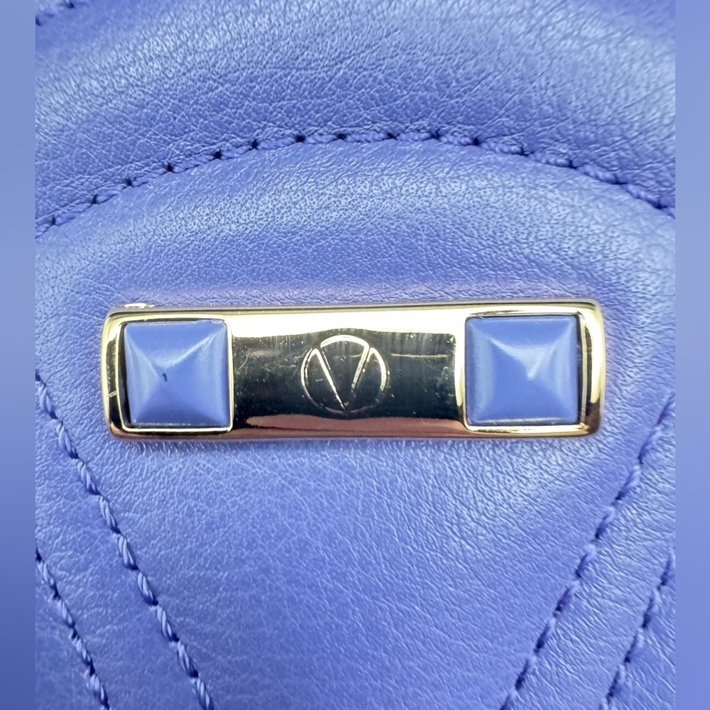 Valentino by Mario Valentino 
Grace Signature Purple Leather Purse - Picture 9 of 9